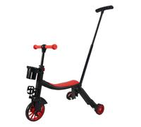 Triciclo per bambini, multi-modalità, manico di spinta a 3 ruote, stabile | Giocattolo a tre ruote per bambini, per parco giochi, cortile, marciapiede, asilo, centro commerciale, quartiere
