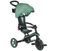 Triciclo Pieghevole 4 in 1 per Bambini Verde Oliva con Ruote EVA
