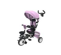 Triciclo Pieghevole Rosa per Bambini: Comodo e Accessoriato
