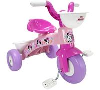 Triciclo Primi Passi per Bambini Minnie Disney 3 Ruote 2 Cestini