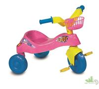 TRICICLO PRIMIPASSI FLASH ROSA 59x46x47,5CM MINI BICI GIOCO BAMBINA CON CESTINO