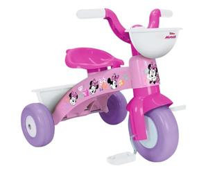 Triciclo primipassi Minnie Disney bici a tre ruote per bambini da 1 a 3 anni triciclo con pedali e cestino portagiochi