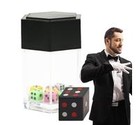 Trick Dice Game, Illusion Magic Set, Shock Effect Mechanism with Secret Activation System, Lightweight Prop Build, Funny Prank Design Toy, Event Use for Party Games and Entertainment