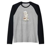 Trick Or Sleep La Mummia del Bradipo ad Halloween Maglia con Maniche Raglan