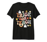 Trick Or Teach Ghost Teacher Halloween Costume Divertente spettrale Maglietta Premium