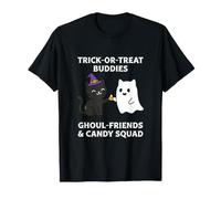 Trick-or-Treat Buddies Ghoul-Friends e Candy Squad Cat Ghost Maglietta