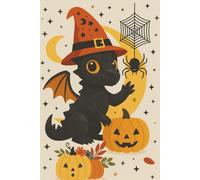 Trick or Treat Dragon || Lined Notebook, 6x9, 120 Pages: Perfect for journaling, writing, or everyday notes - a charming Halloween-inspired dragon ... vibes with a touch of spooky-cute magic.