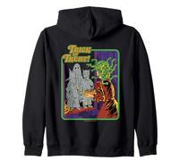 Trick or Treat Halloween Sarcastic Retro Funny Adult Humor Felpa con Cappuccio