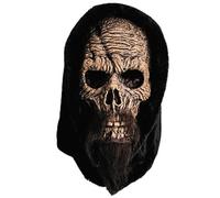 Trick Or Treat Studios MAJM117 - Maschera da scheletro da cavaliere templare, in lattice, taglia unica, colore nero
