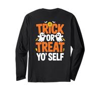 Trick Or Treat Yo Self Halloween Spooky Season Vibes Maglia a Manica