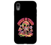 Trick or Trip T-Shirt - Psychedelic Skull Groovy Halloween Custodia per iPhone XR