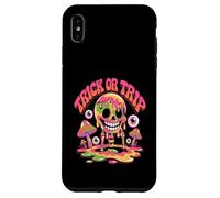 Trick or Trip T-Shirt - Psychedelic Skull Groovy Halloween Custodia per iPhone XS Max