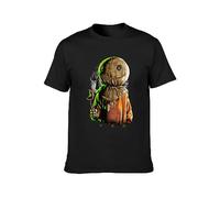 Trick R Treat Sam Movie Horror Unisex 100% Cotton Short-Sleeve T-Shirts Black XXXL