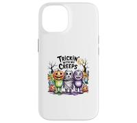 Trickin' With My Creeps Carino Halloween Monster Squad Custodia per iPhone 14