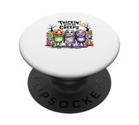 Trickin' With My Creeps Carino Halloween Monster Squad PopSockets PopGrip Adesivo