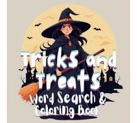 Tricks and Treats Word Search and Coloring Book
