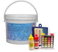 Tricloro 90% in Pastiglie Cloro Lento Secchio 10 kg + Kit Analisi Acqua Piscina
