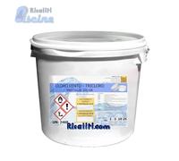 TRICLORO 90% LENTO PASTIGLIE CLORO PISCINA SECCHIO 10KG RISALITI.COM