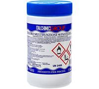 CLORO MULTIFUNZIONE PER PISCINE 2 KG PASTIGLIE 200GR PULIZIA PISCINA ITALCHIMICI