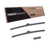 TRICO Diamond 24" + 22" Premium Automotive Replacement Windshield Wiper Blades (Set of 2), Passenger and Driver Side All-Weather Beam Wiper Blades for Select Vehicle Models