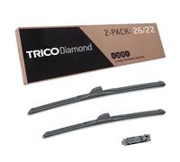TRICO Diamond (25-2622) 26 Inch & 22 inch pack of 2 High Performance Automotive Replacement Windshield Wiper Blades For My Car Super Premium All Weather Beam Blade for Select Vehicle Models