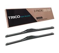 TRICO Solutions High Mileage 22 Inch Pack of 2 High Performance Automotive Replacement Windshield Wiper Blade per Select Chevrolet, GMC, Ram, Ford, Cadillac and Dodge Models (56-2222)