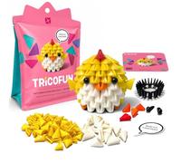 Tricofun® Sunny the Chick - Kit di costruzione in morbido silicone per adulti e bambini, compagno da collezione da costruire, esporre e regalare, attività creativa senza schermo