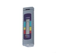 Tricolor LCD per batteria Tester per celle alcaline zinco carbone | Corpo in plastica, dimensioni 90 x 27 mm, finitura grigia, tascabile, facile da trasportare