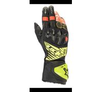 TriCorePremium Leather Motorcycle Gloves Black CE Armored Biker