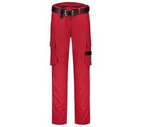 Tricorp Workwear 502024 - Pantaloni da lavoro da donna, 65% poliestere, 35% cotone, 245 g/m², rosso, taglia 42