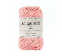 Tricot Cafè Amigurumi - Gomitolo di Filato in Puro Cotone, Made in Italy - Ideale per Uncinetto e Ferri 3-4 per Bambole, Borse e Abbigliamento Leggero - Gomitoli 50gr (136m)(Rosa Salmone 140, 1 Pezzo)