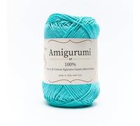 Tricot Cafè Amigurumi - Gomitolo di Filato in Puro Cotone, Made in Italy - Ideale per Uncinetto e Ferri 3-4 per Bambole, Borse e Abbigliamento Leggero - 50gr (136m)(Tiffany Scuro 430, 1 Pezzo)