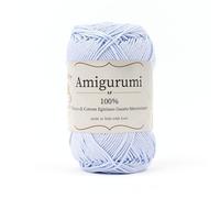 Tricot Cafè Amigurumi - Gomitolo di Filato in Puro Cotone, Made in Italy - Ideale per Uncinetto e Ferri 3-4 per Bambole, Borse e Abbigliamento Leggero - Gomitoli 50gr (136m)(Azzurro 52, 1 Pezzo)
