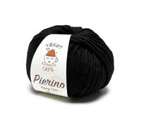 Tricot Cafè - Pierino - Filato stoppino Pierino pura lana mulesing free, peso 200 gr per Ferri/Uncinetto: 8/10 Made in Italy fibra non trattata resistente all'infeltrimento e all'acqua - 10