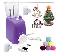 Tricotin Elettrico, Maglieria Magica, Molto Efficiente, Produzione Automatica di Tubi per Maglieria, Cordoncino Decorativo Telaio per Maglieria, per Uncinetto Fai da Te per Adulti e Bambini,Viola