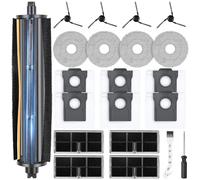 Tricut Brush Accessori per Dreame L10s Ultra Gen 3 / Gen 3 / X40 Ultra Complete / L40 Ultra / X40 Master/Mova P50 Pro Ultra, 6 Sacchetti, 1 TriCut Brush, 4 Filtro, 4 Panni, 4 Spazzole Laterali