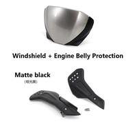 Trident 660 Parti Di Moto Parabrezza Deflettore & Grigio Opaco Nero