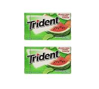 Trident Gomma senza zucchero con torsione all'anguria, 2 x 60 g