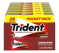 Trident Gomme da masticare senza zucchero alla cannella, 6 confezioni da 28 pezzi (168 totali)