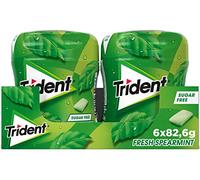 Trident Gomme da masticare Spearmint Sugarfree Chewing Gum 82,6 gr. [Pack of 6]