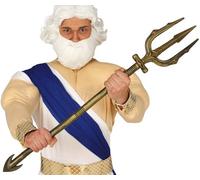 Tridente Costume Di Poseidone Bastone 94Cm Bronzo Tipo Aqua Man
