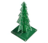 Tridimensionale 3D LED Flash Circuit Kit per DIY Montaggio di un Albero di Natale Elettronico con 36 LED alternati (3 colori)