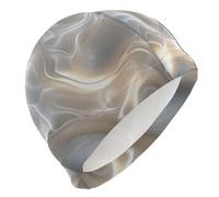 Tridimensionale Onda Bianca Astratto s per gli Uomini Capelli Corti Impermeabile Cuffia da Nuoto per Le Donne Protezione Dei Capelli e Riduzione Della Resistenza Gorra para Nadar de Mujer