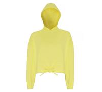 TriDri - Felpa corta in vita oversize con cappuccio - Donna (RW6548)