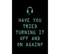 Tried turning it on and off? Technology Humor Notebook: Journal Wide Ruled White 110 pages (55 sheets) 9x6 inches