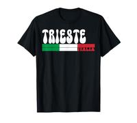 Trieste City Italia Bandiera Vintage Italia per Gli Amanti dei Viaggi Maglietta