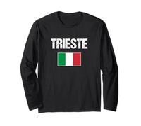 Trieste Italia Bandiera Italiana Italia Trieste Maglia a Manica