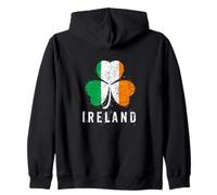 Trifoglio per Orgoglio Irlandese una Bella Bandiera Irlanda Felpa con Cappuccio