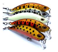 trifyd ® - Pesce Nuotatore Trota 6 cm, Il pacchetto di 5 esche da pesca