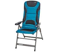 Trigano - Comoda sedia da camping - Fauteuil Matelassé Electra in Pelle - Blu
